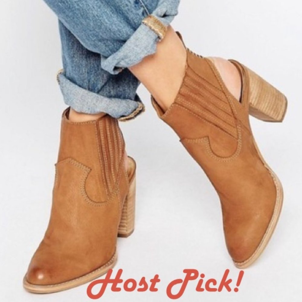 2x🎉HP Dolce Vita New JASPER Clog Open Heel Bootie Soft Goat Leather Boot NIB - Picture 3 of 9